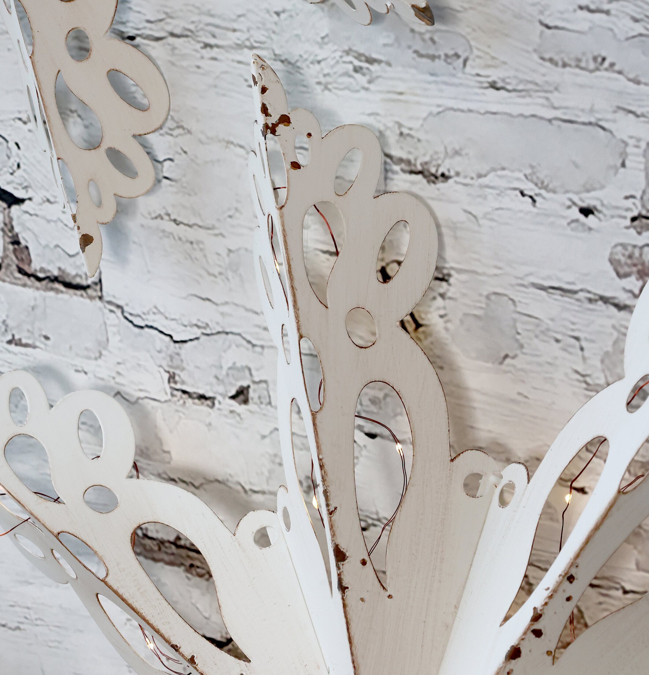 Väggdekor Snöflinga Antikvit Ø53cm från Chic Antique