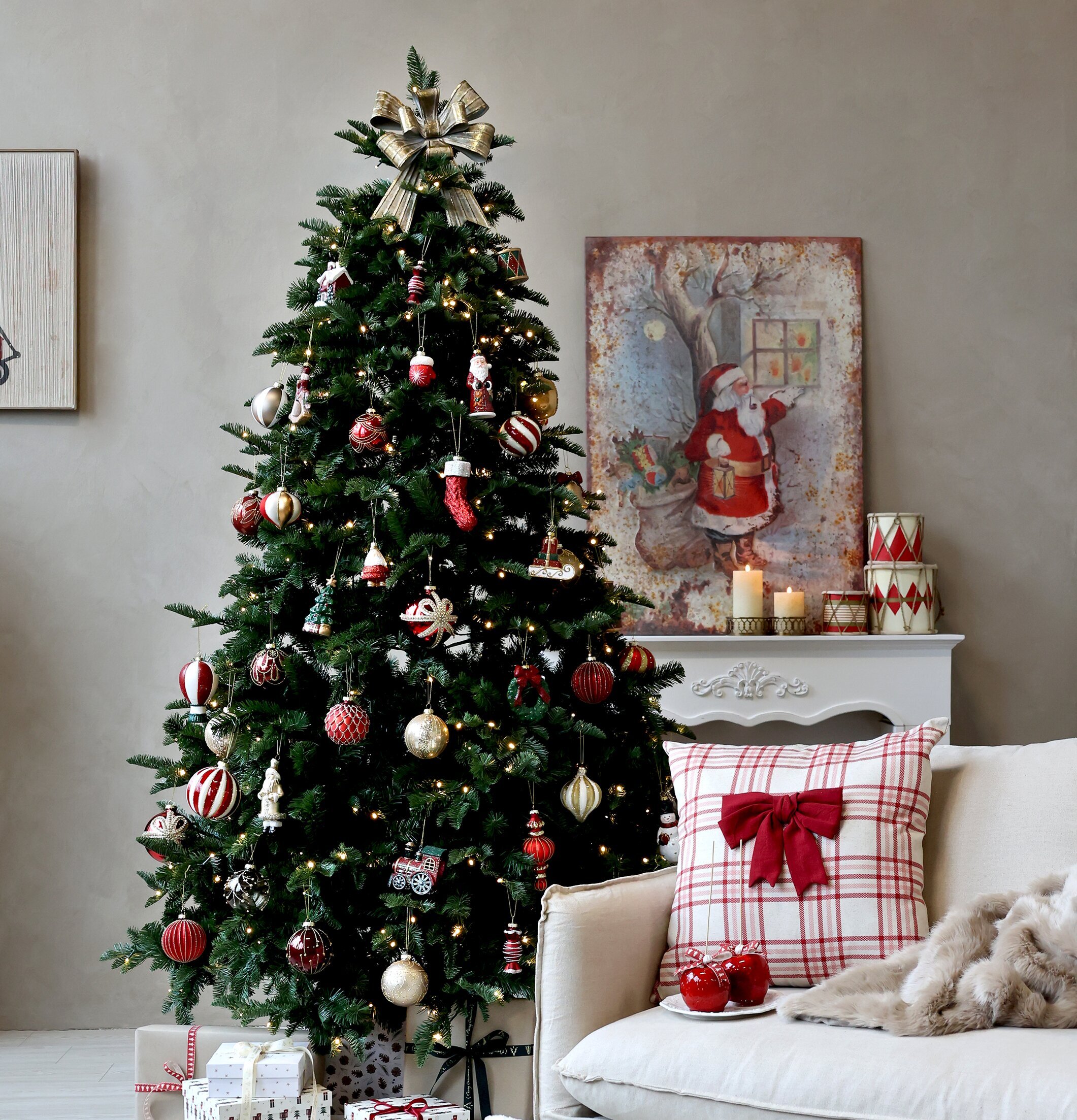 Rosett Antik Mässing Mellan från Chic Antique på julgran