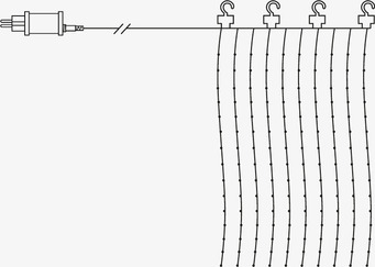 Ljusgardin Sherrie från Star Trading med LED-lampor
