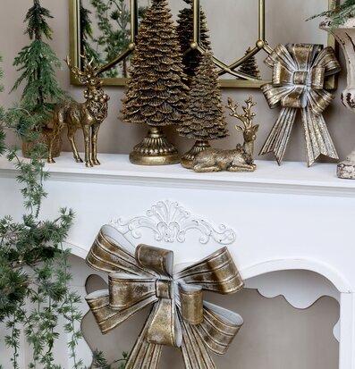 Rosett Antik Mässing Liten från Chic Antique på vit yta