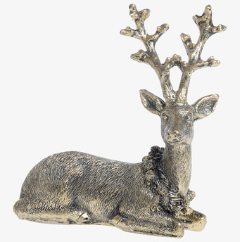 Ren Med Krans Antik Mässing från Chic Antique i detalj