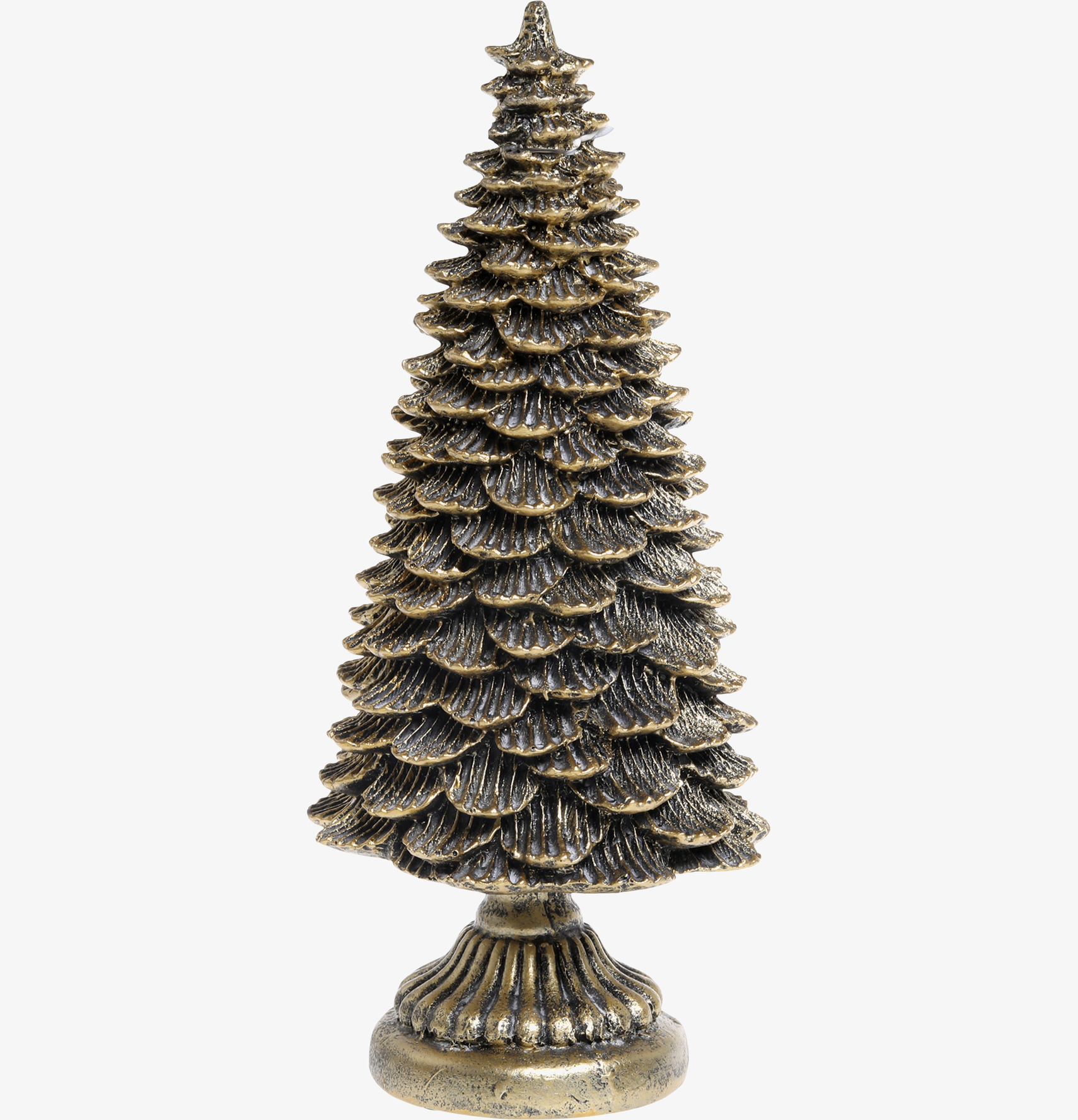 Julgran Antik Mässing Stor från Chic Antique på vit bakgrund