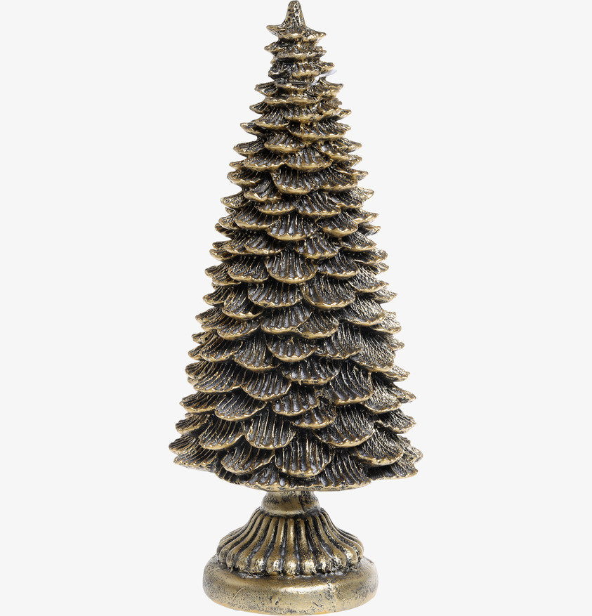 Julgran Antik Mässing Stor från Chic Antique på vit bakgrund