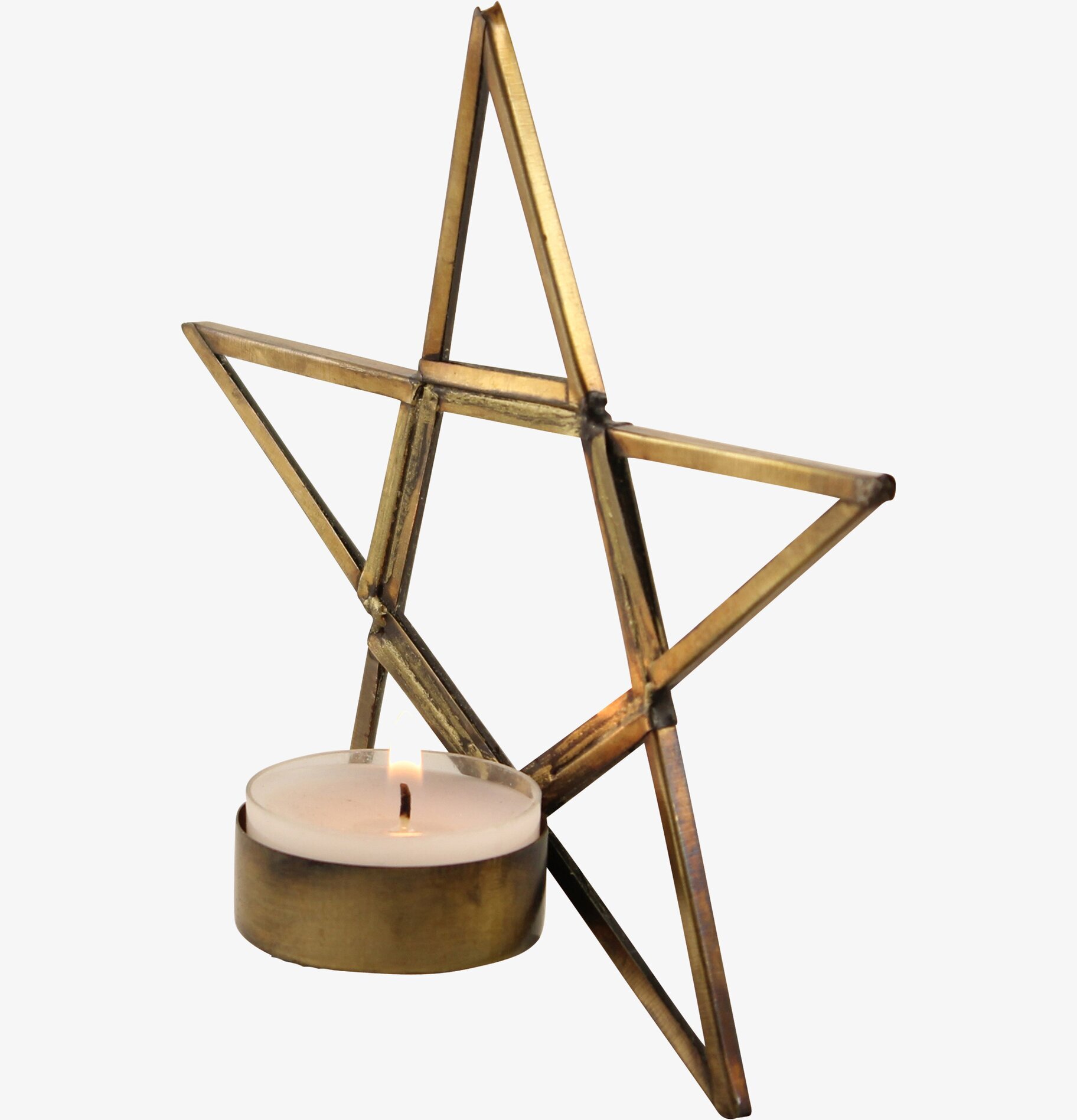 Ljushållare Stjärna Antik Mässing från Strömshaga i mässing