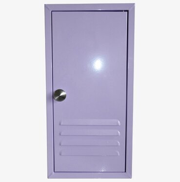 Nyckelskåp ljuslila från Waterquest med ventilationspanel