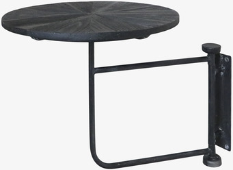 Väggbord Ø30cm Antiksvart från Chic Antique i robust design