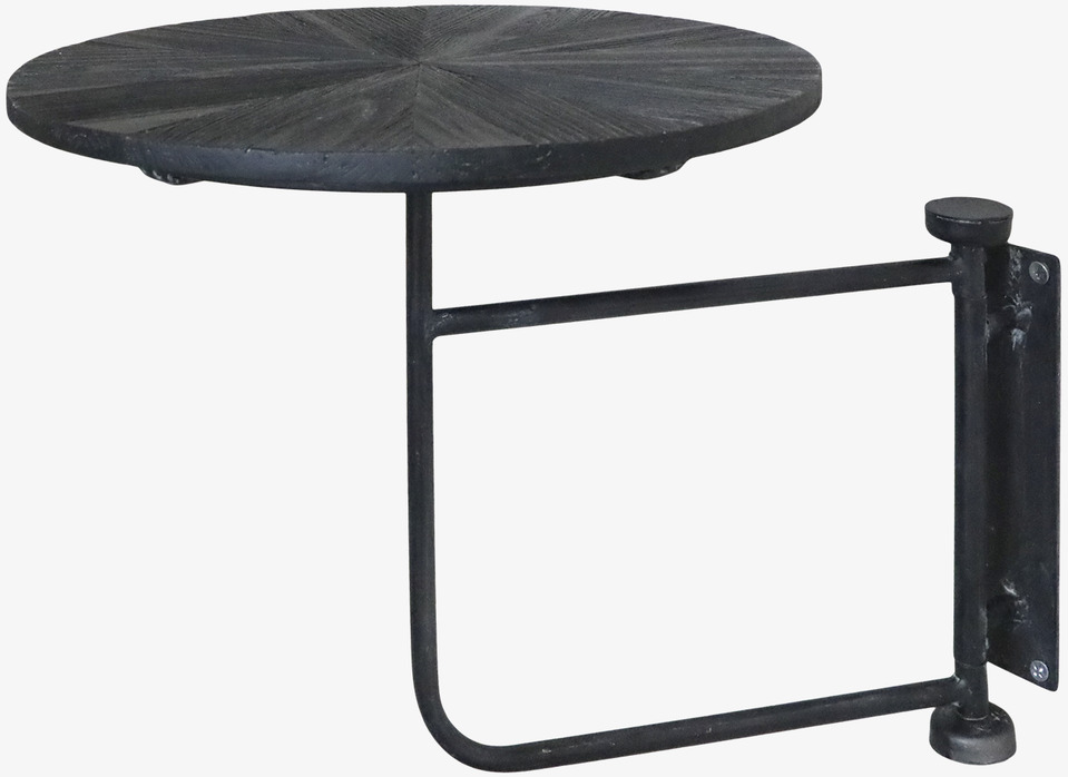 Väggbord Ø30cm Antiksvart från Chic Antique i robust design