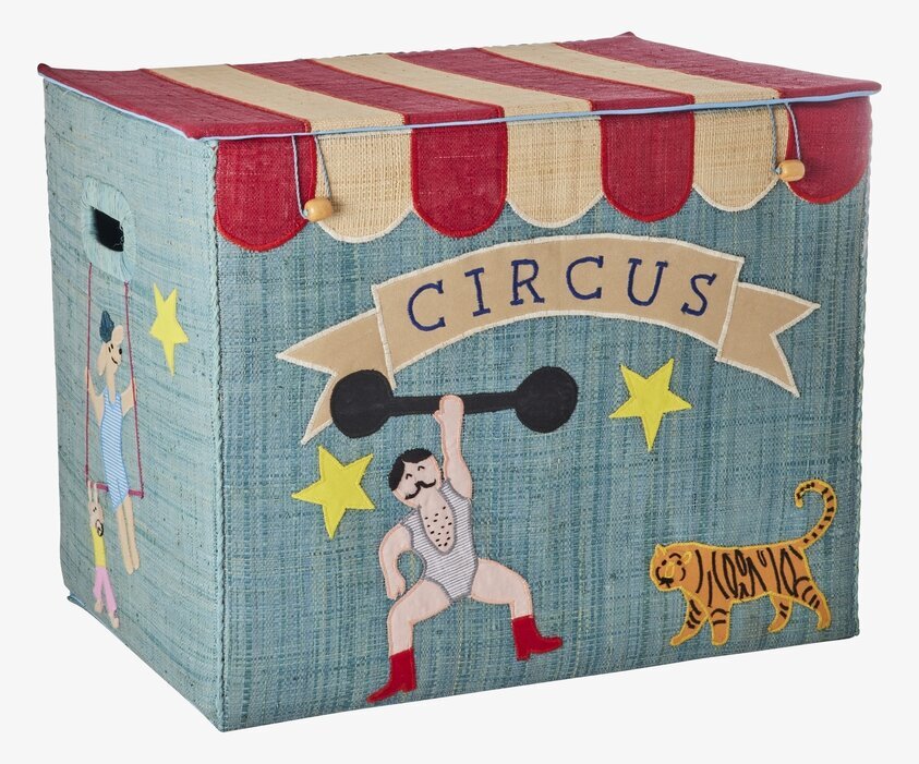 Förvaringskorg Circus Theme XL från Rice med cirkustema
