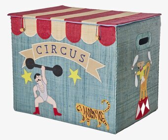Förvaringskorg Circus Theme XL från Rice med cirkustema