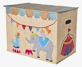 Förvaringskorg Circus Theme Large från Rice med cirkustema