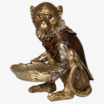 Apa Med Fat Antikguld från A Lot Decoration i antik stil