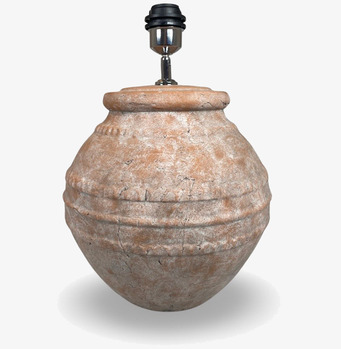 Lampfot Leggero Stripe Terra från Miljögården i terrakotta