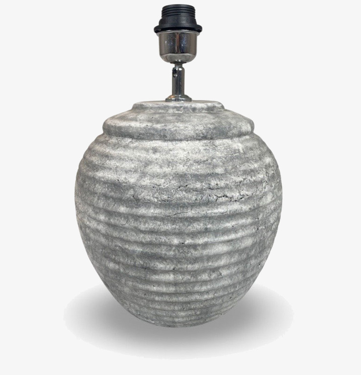 Lampfot Leggero Stripe Stone från Miljögården i grå sten