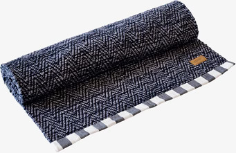 Matta ERNST Blå från Ernst på vit bakgrund, detaljerad vy