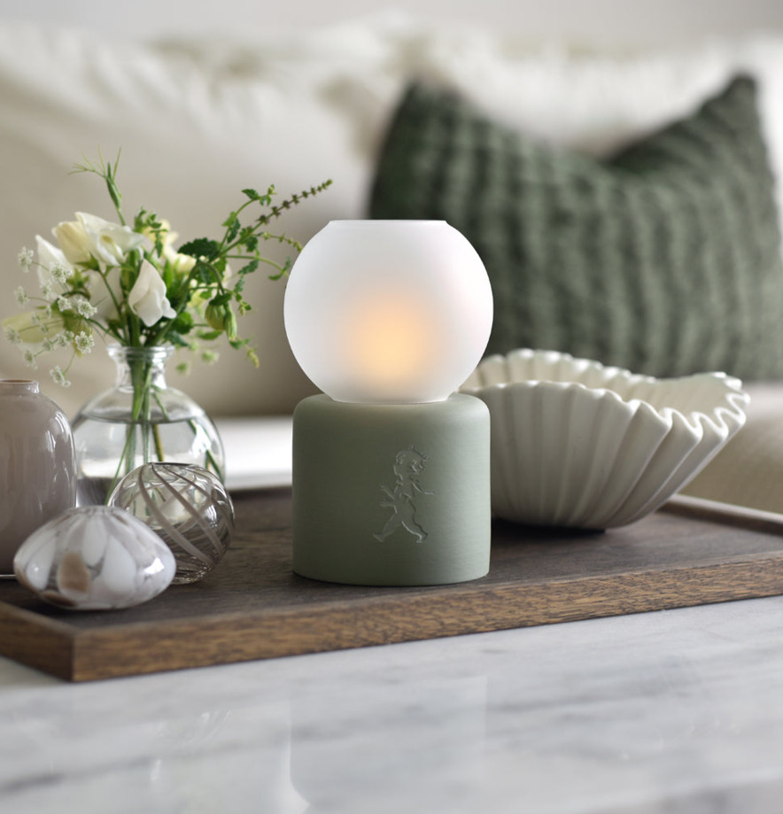 Värmeljuslykta Glob Grön Solstickan Ljusstakar Adventsstakar Ljushållare Ljushyllor