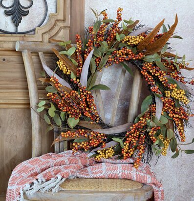 Fleur Krans Terracotta Chic Antique Övrig prydnad/dekoration för inredning innemiljö