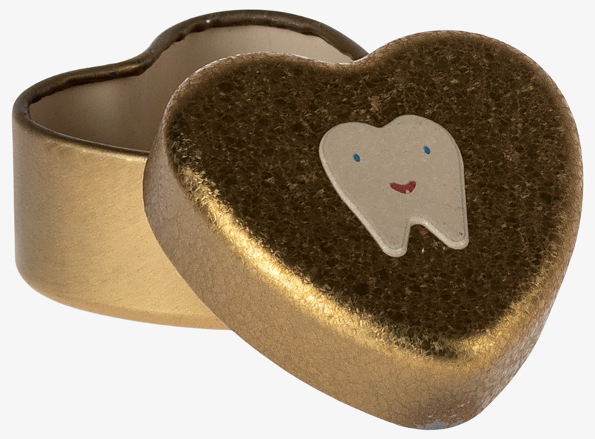 Plåtburk My Tooth Box Gold Maileg Plåtburkar Metallburkar