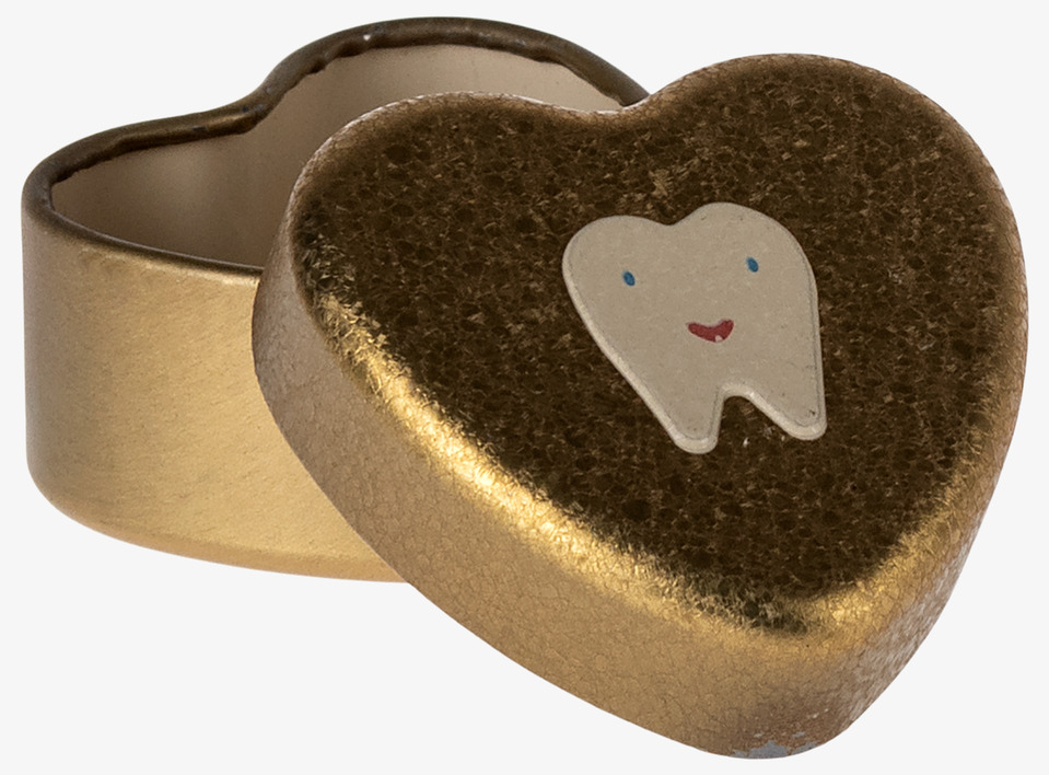 Plåtburk My Tooth Box Gold Maileg Plåtburkar Metallburkar
