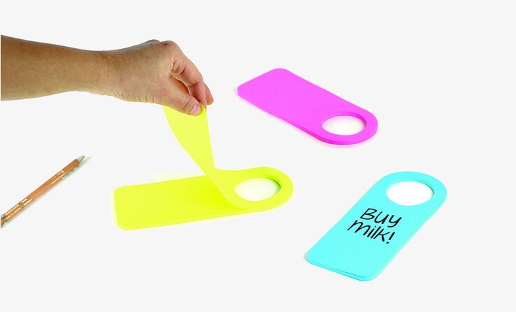 Post-It - Hook-It Blå från Propaganda, tre färger, flexibel