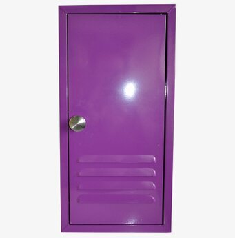 Nyckelskåp Violett från Waterquest i glänsande metall