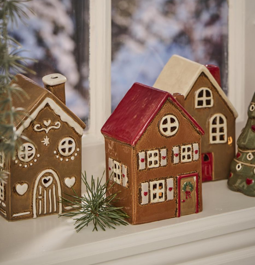 Ljuslykta Stillenat Med Krans IB Laursen Lyktor Endless Light Ljuslyktor