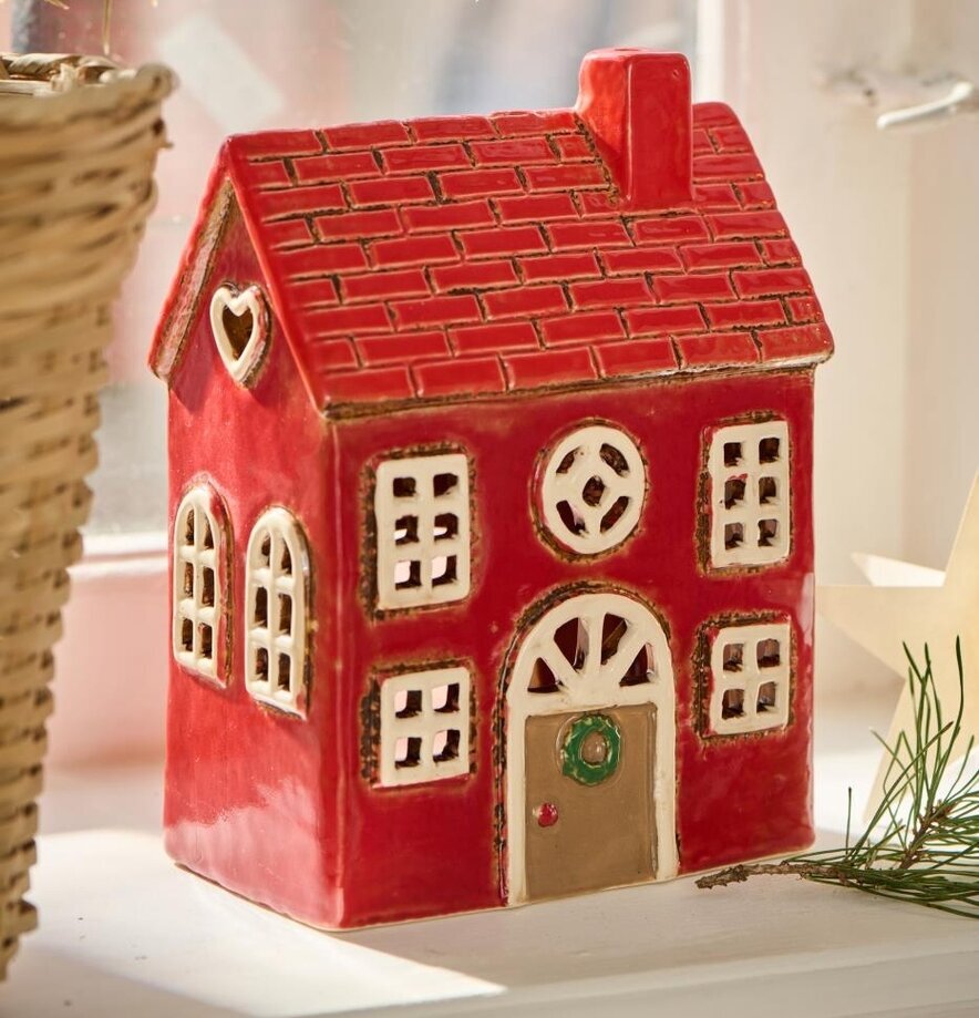 Ljuslykta Stillenat Röd IB Laursen Lyktor Endless Light Ljuslyktor