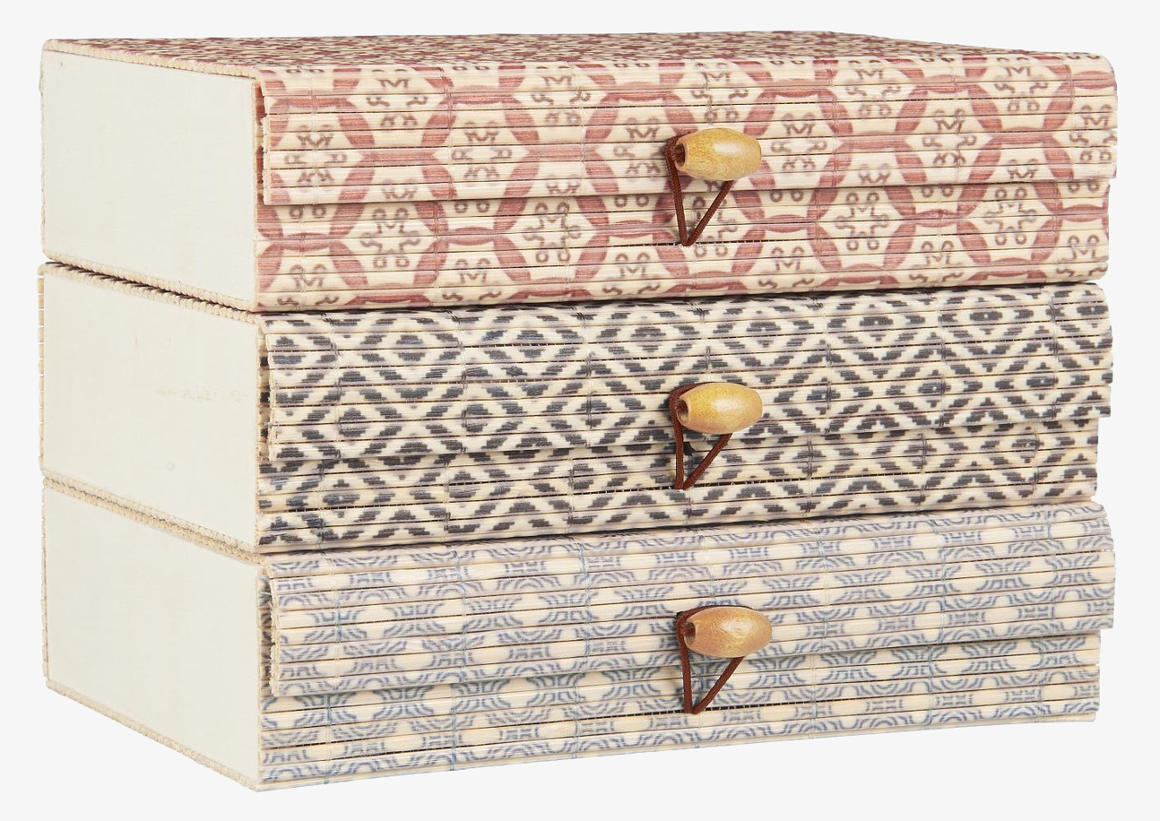 Förvaringslåda Bambu IB Laursen Förvaringslådor och korgar Boxar Förvaringsboxar Porslinsboxar Trälådor Smyckesboxar i porslin Förvaringsbrickor Murstensformar