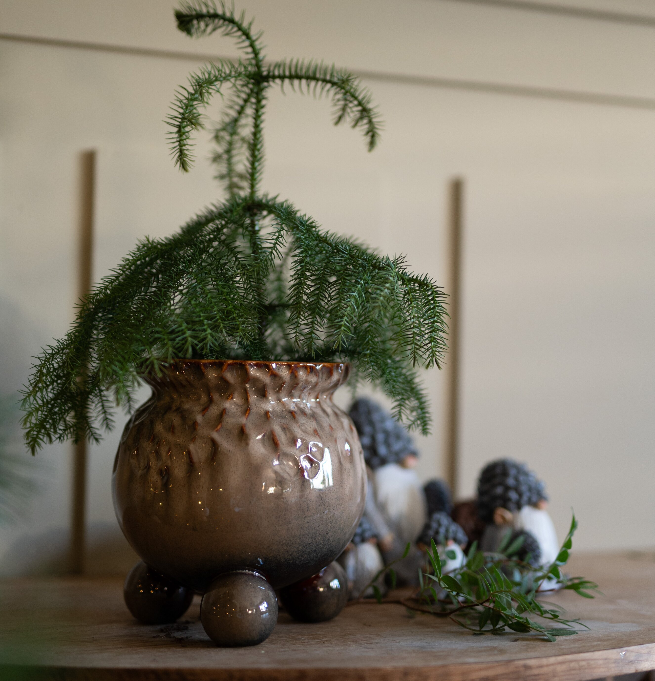 Anya Kruka Brunmelerad Stor Wikholm Form Krukor Örtkrukor Glaskrukor