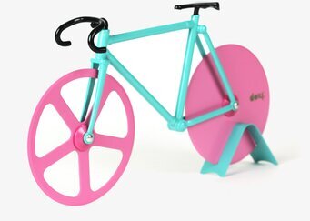 Pizzaslicer Cykel från Propaganda i turkos och rosa färger