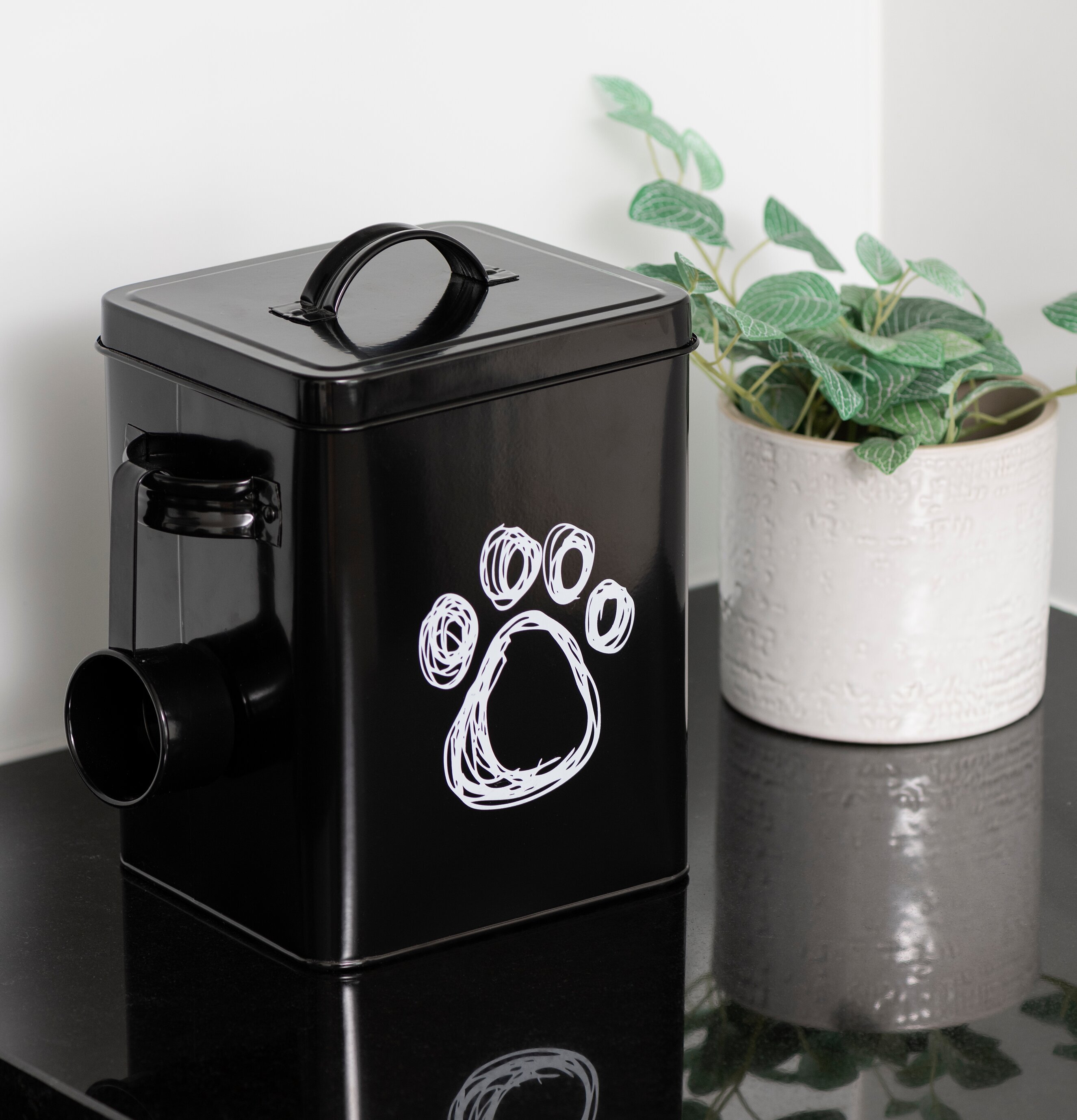 Plåtburk Paw Design Svart 4Living Plåtburkar Metallburkar