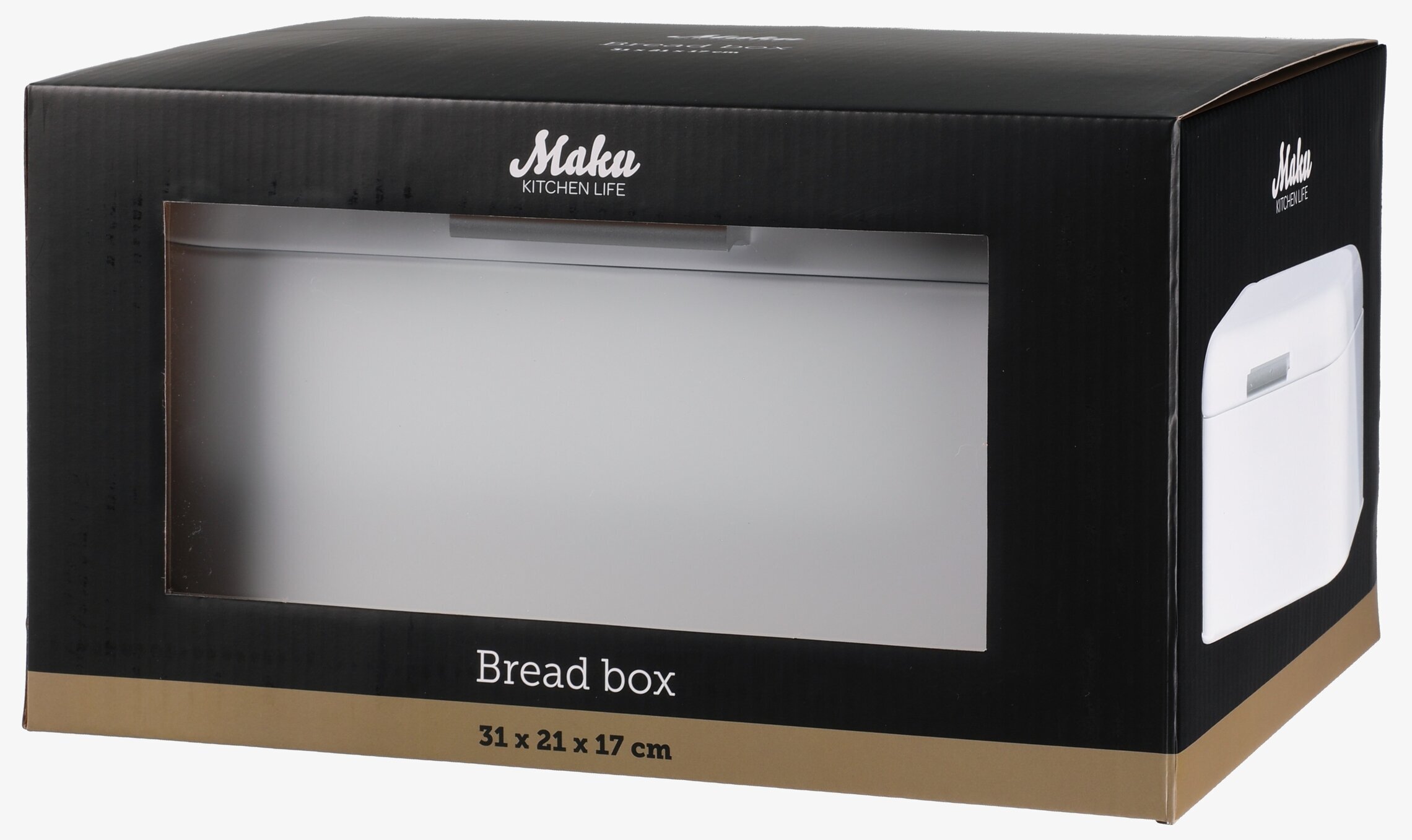 Brödbox Vit Maku Kitchen Life Brödboxar/brödkorgar Plåtburkar Metallburkar