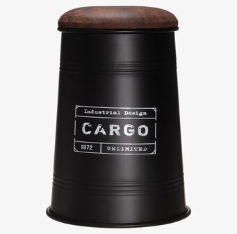 Bild av robust och stilren pall med industriell design