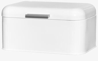 Bild av stilren vit brödbox med minimalistisk design
