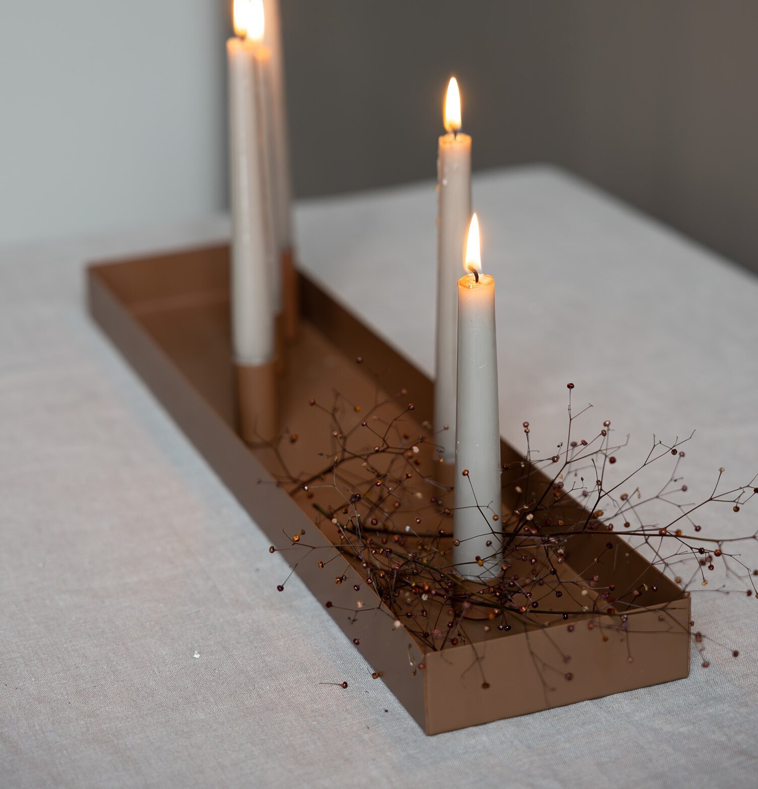 Bild av elegant ljusstake med magnetiska ljushållare