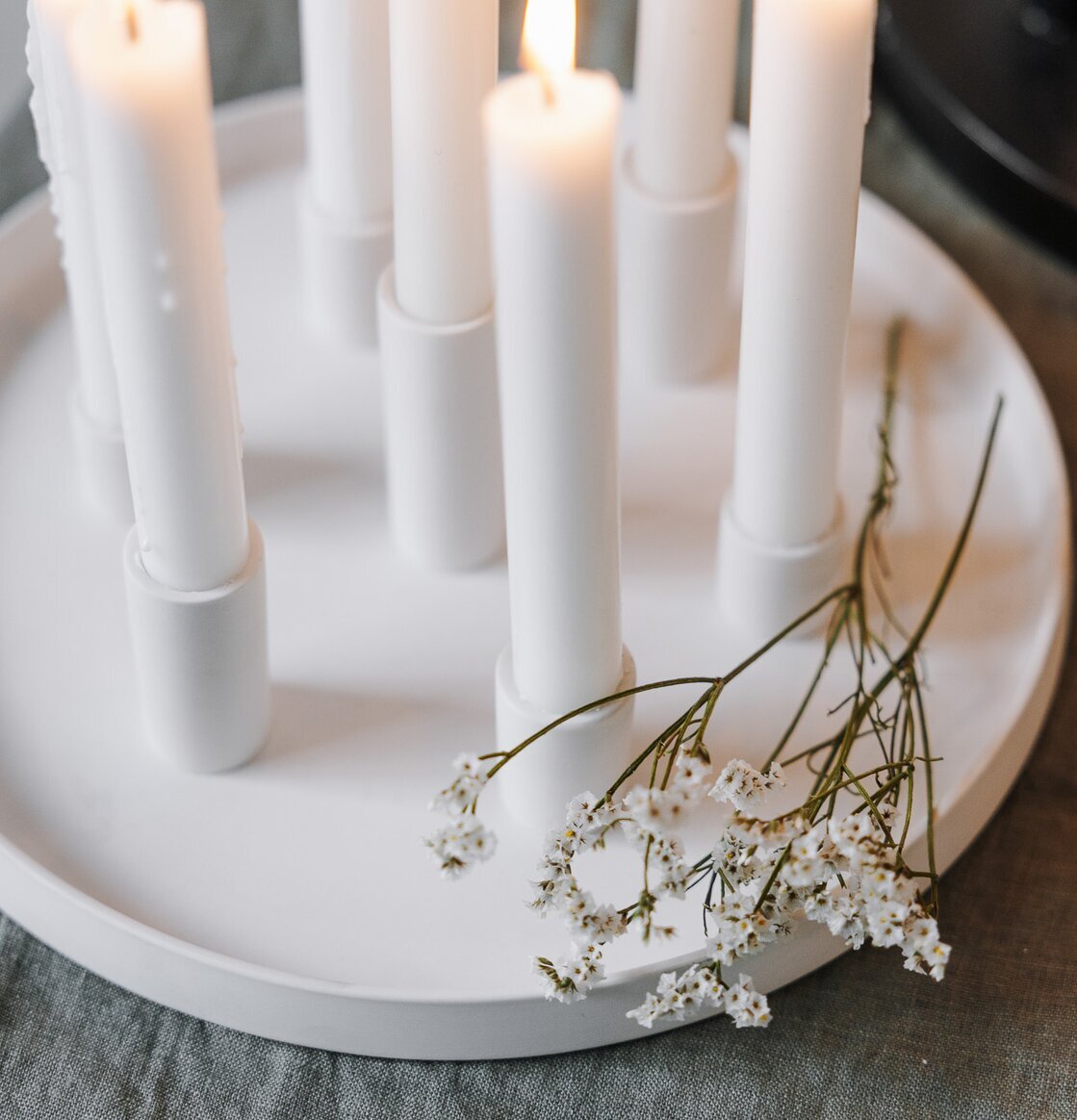 Ljusfat Lingsberg Vit Storefactory Ljusstakar Adventsstakar Ljushållare Ljushyllor