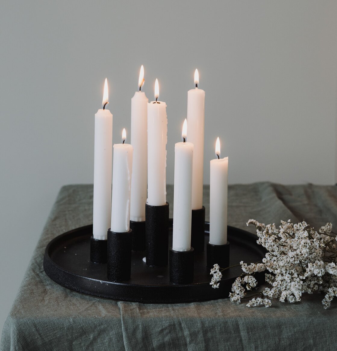 Ljusfat Lingsberg Svart Storefactory Ljusstakar Adventsstakar Ljushållare Ljushyllor
