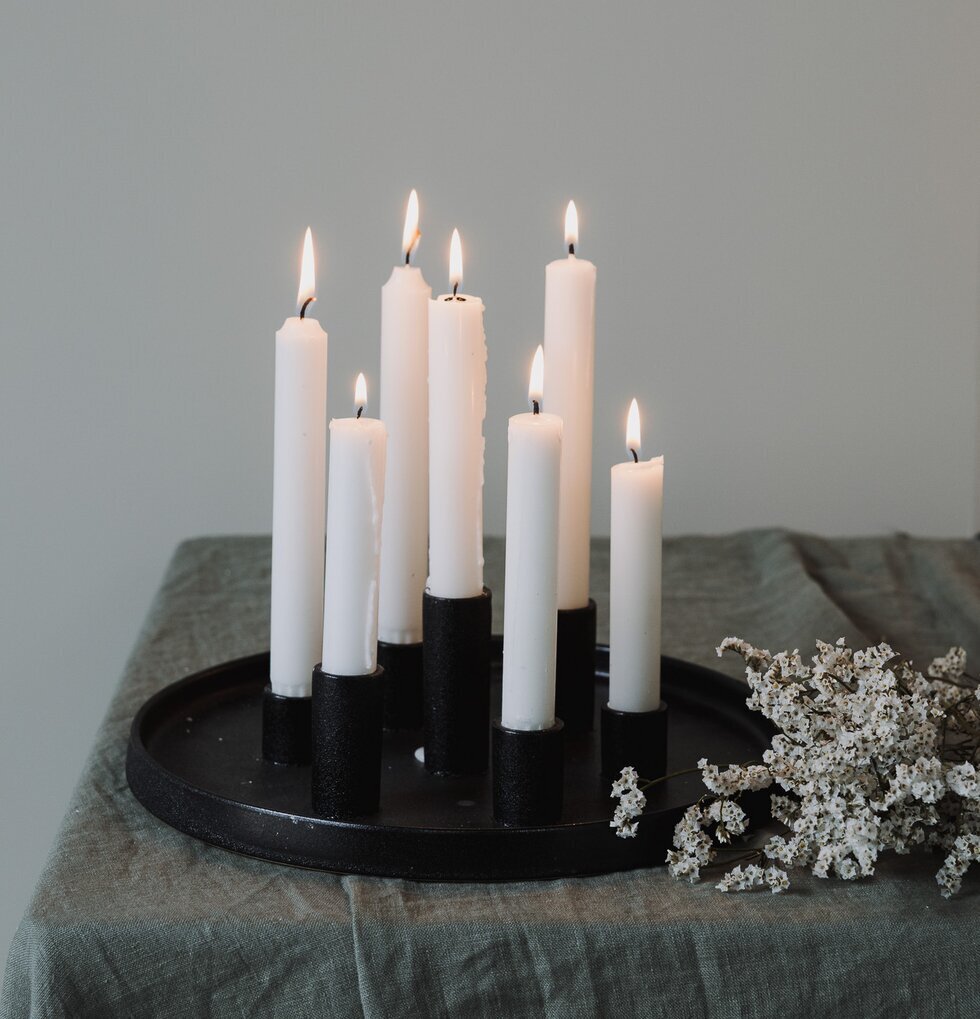 Ljusfat Lingsberg Svart Storefactory Ljusstakar Adventsstakar Ljushållare Ljushyllor
