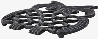 Bild av grytunderlägg med uggledesign i robust material