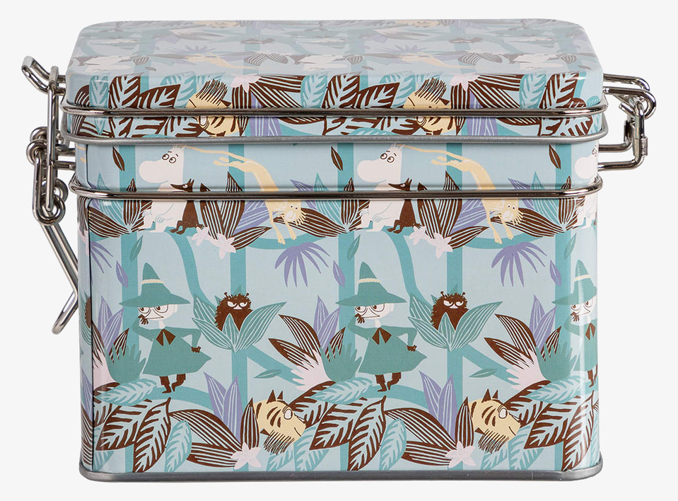 Teburk - Mumin Trädkrona Blågrön Moomin by Martinex Plåtburkar Metallburkar