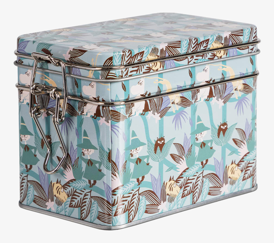 Teburk - Mumin Trädkrona Blågrön Moomin by Martinex Plåtburkar Metallburkar