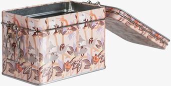 Bild av dekorativ teburk med Mumin-design i orange