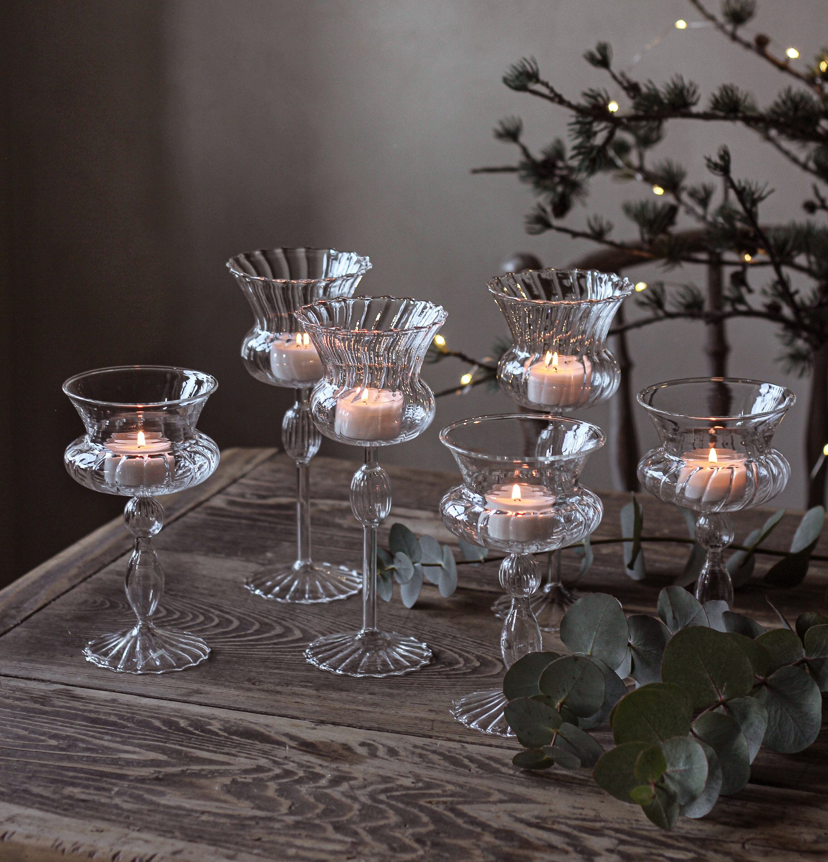 Majas Lykta/Vas Rocaille Låg Cottage Lyktor Endless Light Ljuslyktor