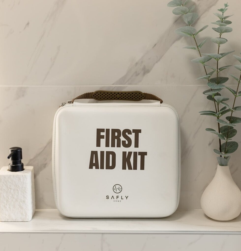First Aid Kit Stor Vit Safly Förbandslådor Första hjälpen kit