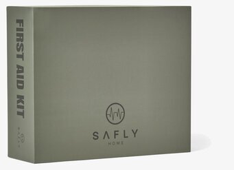 Foto av stilrent och praktiskt Första Hjälpen-kit