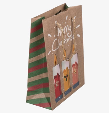 Påse Mellan Christmas Warms Bromma Kortförlag Presentinslagning Godispåsar Paket för presenter Papperspåsar kalaspåsar Presentband Tygband Band