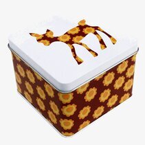 Liten box - Brun Bambi från Blafre med blommönster och bambi