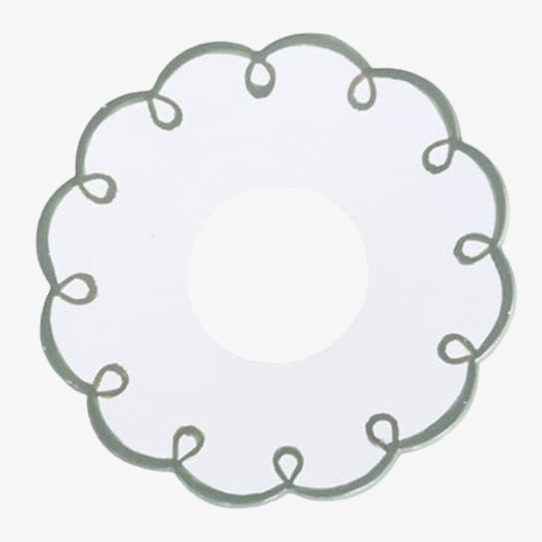 Ljusmanschett Saga Vit/Grön Strömshaga Övrig prydnad/dekoration för inredning innemiljö