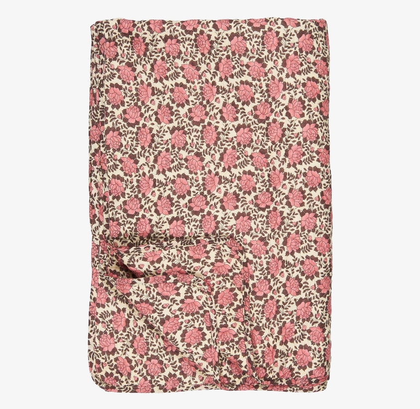 Bomullsfilt Rosa/Brun IB Laursen Täcken, filtar, plädar och överkast Filtar Plädar Överkast