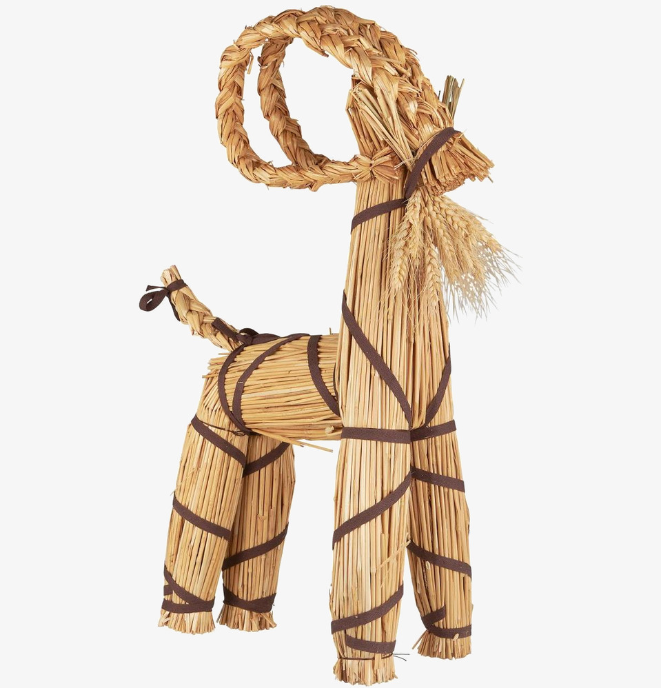 Julbock Brunt Band Nostalgic Christmas Large IB Laursen Övrig prydnad/dekoration för inredning innemiljö