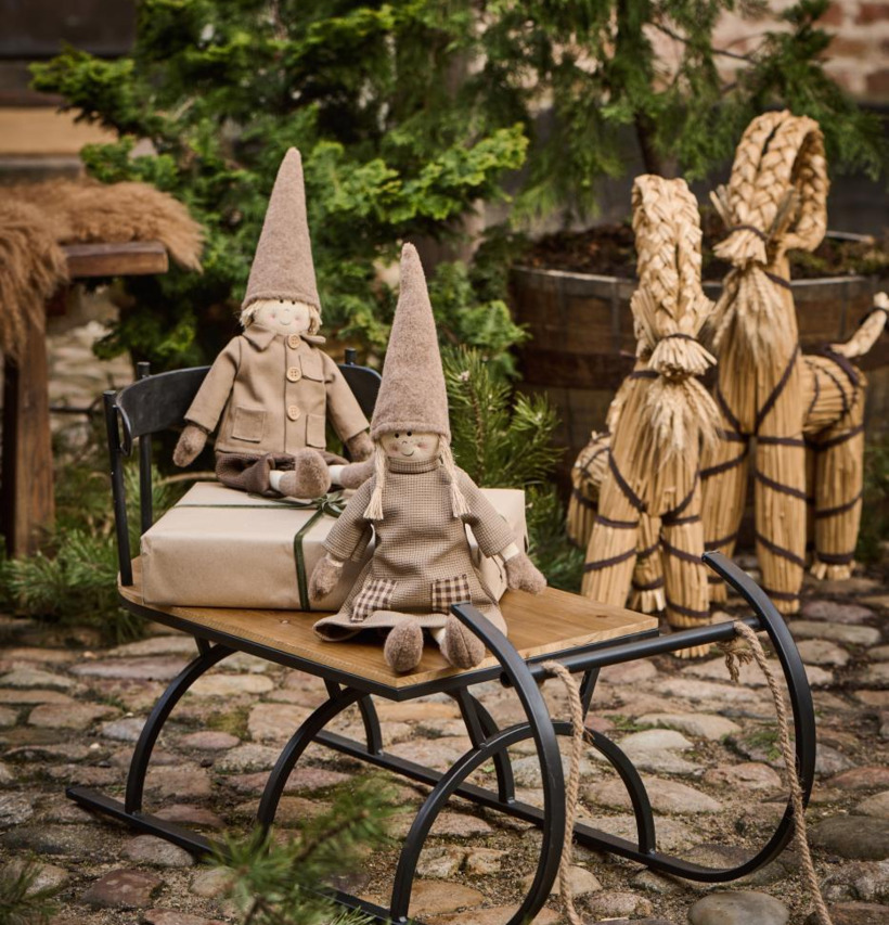 Julbock Brunt Band Nostalgic Christmas Large IB Laursen Övrig prydnad/dekoration för inredning innemiljö